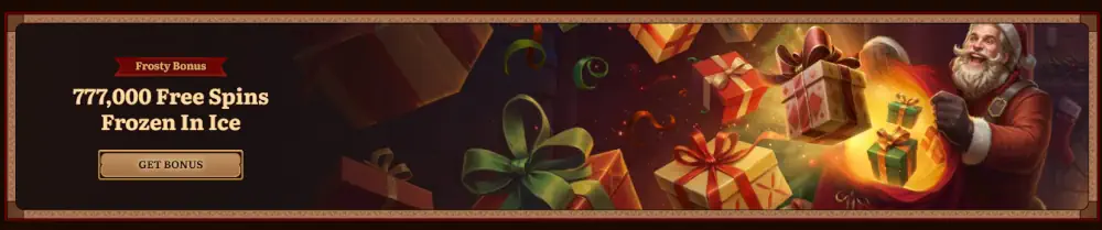 Άγριος Ρόμπιν Παγωμένος Μπόνους διακοπών προσφορά 777.000 δωρεάν περιστροφές